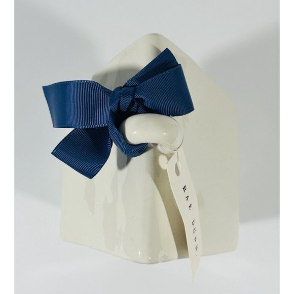 Rae Dunn KNOCK Birdhouse NEST Artisan Collection Magenta Blue Ribbon Farmhouse - Picture 8 of 10